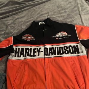 Vintage Harley-Davidson Black Racing Jacket
